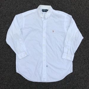 Vintage Polo Ralph Lauren White Button Up Yarmouth